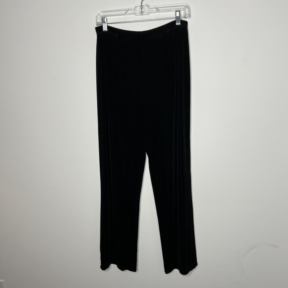 Chico's Travelers Pants Womens 2 Regular‎ Black Pull On Stretch Straight Leg